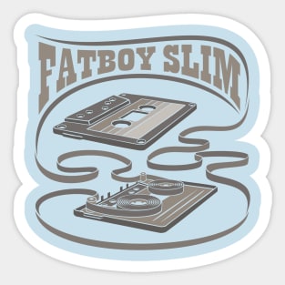 Fatboy Slim Exposed Cassette Sticker